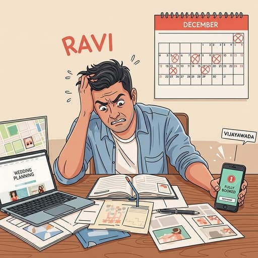 Ravi's Wedding Planning Stress - Peak Season Booking Chaos
