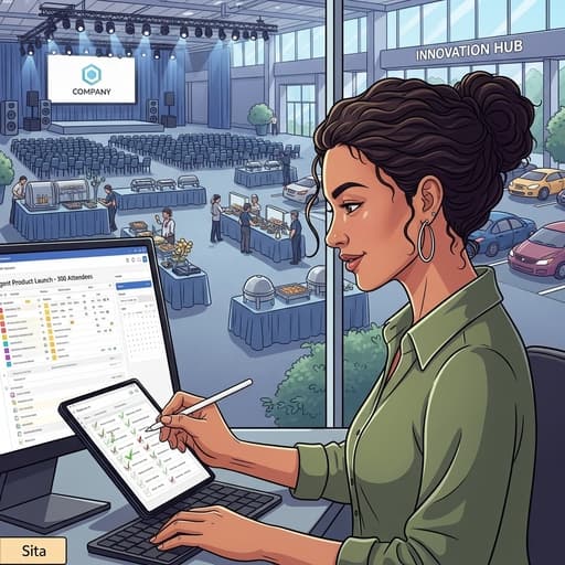 Sita's Corporate Event Planning - Last-Minute Product Launch